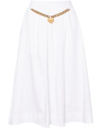 Moschino - Midi Skirt With Gathers - Lyst