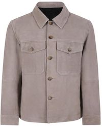 SELECTED - Veste En Daim À Boutonnière - Lyst