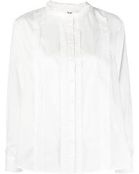 Ba&sh - Ruffled Cotton Shirt - Lyst