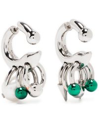 Acne Studios - Charm-embellished Hoop Earrings - Lyst
