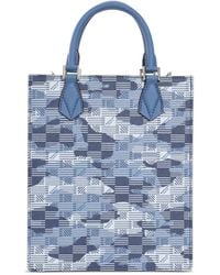 Moreau - Monogrammed Cotton Blend Tote Bag - Lyst