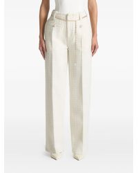 Manière De Voir - Nathalie Tweed-Hose mit Gürtel - Lyst