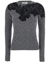 Jucca - Pull Bordé De Dentelle - Lyst