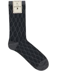 Gallo - Patterned Metallic-Effect Socks - Lyst