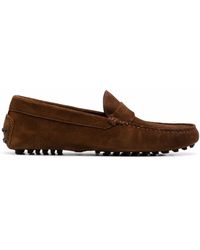 SCAROSSO - Michael Suede Loafers - Lyst