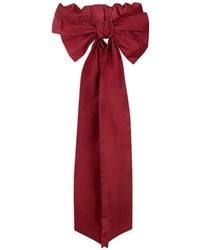 Red(V) - Ruffled Bow Belt - Lyst