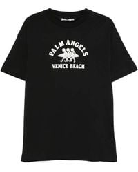 Palm Angels - Venice Beach Graphic-Print T-Shirt - Lyst