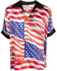 Phipps - American Flag-print Polo Shirt - Lyst