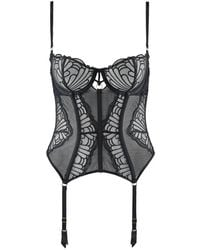 Aubade - L'Indomptable Embroidered Guêpière - Lyst