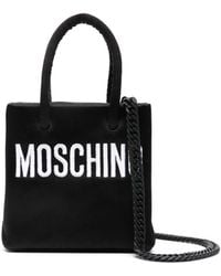 Moschino - Logo-Embroidered Mini Bag - Lyst