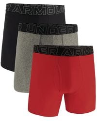 Under Armour - Logo-Waistband Boxers (Pack Of Three) - Lyst