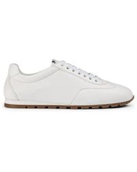 Doucal's - Baskets En Cuir À Logo Embossé - Lyst