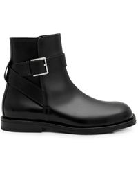 Ami Paris - Buckle Cow Leather Boots - Lyst