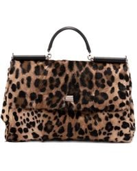 Dolce & Gabbana - Shopper mit Leoparden-Print - Lyst