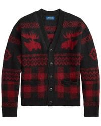 Polo Ralph Lauren - Moose Check Cardigan - Lyst