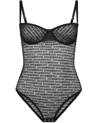 DSquared² - Logo-Print Bodysuit - Lyst