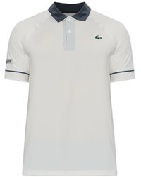 Lacoste - X Novak Djokovic On Court Logo-Patch Polo Shirt - Lyst