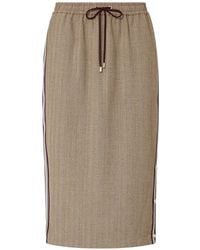 Liu Jo - Midi Skirt With Side Tape - Lyst