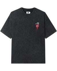 Izzue - Acid-Wash Graphic-Print T-Shirt - Lyst