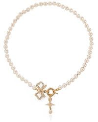 Vivienne Westwood - Rigoberta Orb Bow Necklace - Lyst