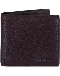 Kiton - Pebbled Texture Wallet - Lyst