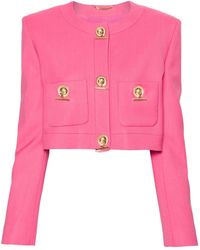 Moschino - Single-breasted Cropped Blazer - Lyst