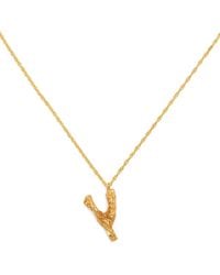 Loveness Lee - Y Alphabet Pendant Necklace - Lyst