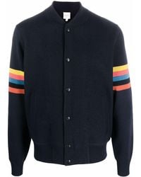 Paul Smith - Knitted Bomber Jacket - Lyst