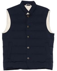 Eleventy - Gewatteerde Bodywarmer Met Knopen - Lyst