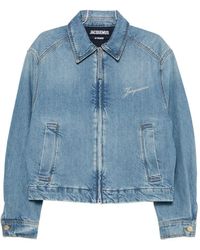 Jacquemus - Logo-Embroidered Denim Jacket - Lyst