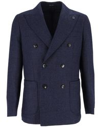 Brera Orologi - Double-Breasted Peak-Lapel Jacket - Lyst