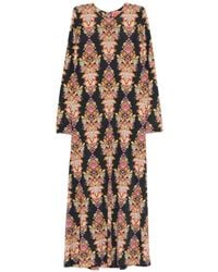 La DoubleJ - Robe À Fleurs Et Manches Longues - Lyst