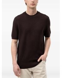 BOSS - Waffle-Knit Short-Sleeve Sweater - Lyst
