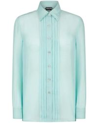 Tom Ford - プリーツ シルクシャツ - Lyst