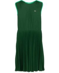 Lacoste - ノースリーブ プリーツドレス - Lyst