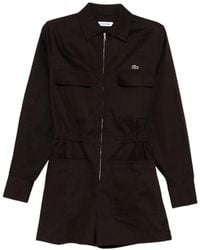 Lacoste - Polo Collar Playsuit - Lyst