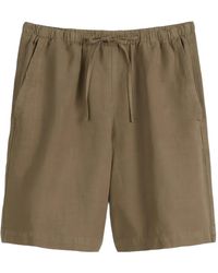Marc O' Polo - Drawstring-Waist Linen Shorts - Lyst