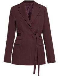 Lanvin - Blazer Con Nodo Alla Vita - Lyst