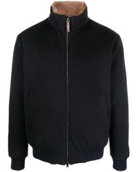 Canali - Shearling-lined Cashmere Zip-up Jacket - Lyst
