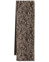DKNY - Animal-Pattern Knitted Scarf - Lyst