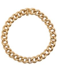 SHAY - 18K Single Pavé Matte Chain Bracelet - Lyst