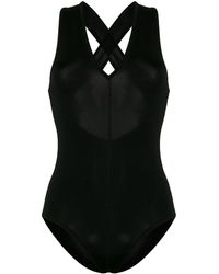 Forte Forte Badpak Met Gekruiste Rugbandjes - Zwart