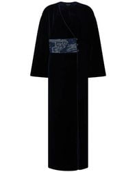 Giorgio Armani - Robe Ornée De Perles À Coupe Longue - Lyst