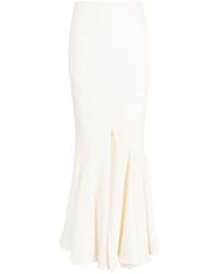 A.W.A.K.E. MODE - Waffle-Knit Pleated Midi Skirt - Lyst