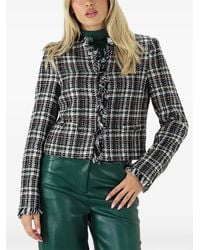 Twinset - Tweed Fringed Jacket - Lyst