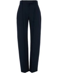 McQueen - Pleated Wool Trousers - Lyst