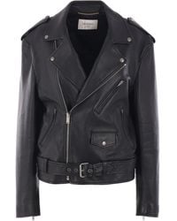 Saint Laurent - Leder Bikerjacke - Lyst