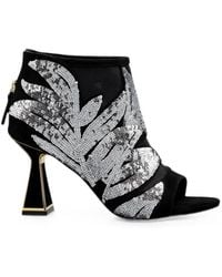 Kat Maconie - Sandales Ornées De Sequins À Bout Ouvert - Lyst
