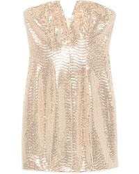 Aniye By - Sequin-embellished Strapless Mini Dress - Lyst