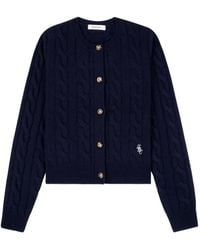 Sporty & Rich - Cardigan En Maille Torsadée Src - Lyst